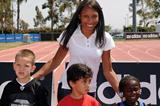 Allyson Felix supports Carson fastest 5 year old competition