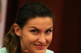 Anna Chicherova at the pre-event press conference for the 2013 IAAF Diamond League meeting in Rome (Giancarlo Colombo)