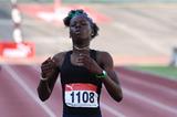 Shericka Jackson winning the Under-17 400m at Jamaica's Carifta Games trials (TrackAlerts.com)