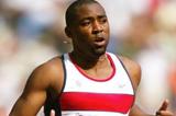 Darren Campbell in the 200m heats (Getty Images)