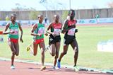 Dawit Seyaum (29) on her way to winning the 1500m at the 2013 African Junior Championships ()