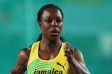 Veronica Campbell-Brown of Jamaica competes in the Women's 60 Metres first round during day two - WIC Istanbul (Getty Imaes)