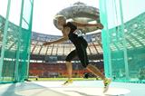 Nadine Muller in the women's Discus at the IAAF World Championships Moscow 2013 (Getty Imagesaes)