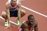 Michael Tinsley and Dai Greene after the 400m Hurdles final at the London 2012 Olympics (Getty Images)