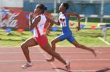Ingrid Labelle winner of the 100m final at the Southern Region Youth Championships (Lékip)