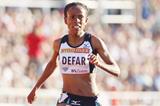 Ethiopia's Meseret Defar on her way to victory (Getty Images)