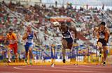 David Oliver of the US dominated the 110m Hurdles in Split (Getty Images)