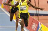 Deresse Mekonnen takes down a solid field in the Birmingham 1500m (Getty Images)
