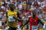 Usain Bolt and Curtis Mitchell in the mens 200m at the IAAF World Athletics Championships Moscow 2013 (Getty Images)