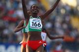 Sule Utura of Ethiopia celebrates winning the Women's 5000m Final (Getty Images)
