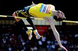 Bohdan Bondarenko wins the High Jump at the Birmingham Diamond League (Mark Shearman)