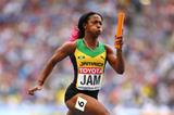 Shelly-Ann Fraser-Pryce in the womens 4x100m Relay at the IAAF World Championships Moscow 2013 (Getty Images)