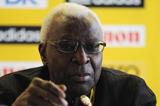 IAAF President Lamine Diack at the 2013 World Youth Championships press conference (Getty Images)