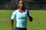 Veronica Campbell-Brown in training