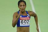 Christine Arron (FRA) winning her 60m heat (Getty Images)