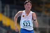 Elmira Alembekova of Russia on her way to winning the silver medal (Getty Images)