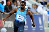 Nesta Carter in the 100m at the 2013 Doha Diamond League (Errol Anderson)