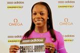 Veronica Campbell-Brown ahead of the 2013 IAAF Diamond League meeting in New York