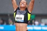 Hyleas Fountain sailing to the US Heptathlon title in Eugene (Getty Images)