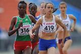 Dureti Edao and Anita Hinriksdottir at the 2013 IAAF World Youth Championships (Getty Images)