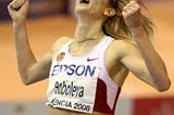 Yelena Soboleva of Russia wins the 1500m in a World indoor record (AFP / Getty Images)
