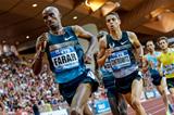 Mo Farah on his way to a European 1500m record at the 2013 Monaco Diamond League (Philippe Fitte)
