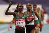 Milcah Chemos in the womens 3000m SC at the IAAF World Athletics Championships Moscow 2013 (Getty Images)