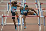 David Oliver of the USA, winner of the men's 110m Hurdles in Beijing (Getty Images)