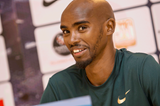 Mo Farah at the Monaco Diamond League press conference (Philippe Fitte)