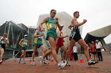 Craig Barrett (NZL) leads the Commonwealth Games 20km from Nathan Deakes (AUS) (Getty Images)