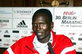 Paul Tergat at the Berlin Marathon Press Conference (Lisa Coniglio)
