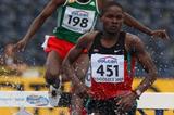 Jonathan Muia Ndiku of Kenya on his way to victory in the Final of the Men's 3000m Steeplechase (Getty Images)
