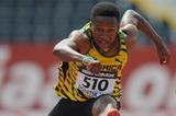 Jaheel Hyde in the boys' 110m Hurdles at the IAAF World Youth Championships 2013 (Getty Images)