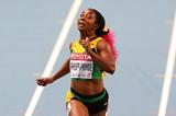 Shelly-Ann Fraser-Pryce in the womens 200m Final at the IAAF World Athletics Championships Moscow 2013 (Getty Images)