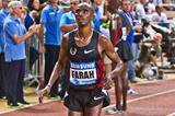 Mo Farah after winning the 5000m at the 2011 Monaco Diamond League (Philippe Fitte)