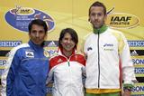 Jefferson Perez of Ecuador, Susana Feitor of Portugal and Luke Adams of Australia at the Press Conference (Getty Images)