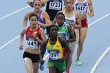 Desreen Montague of Jamaica leading during the 800m heats on day one of the 14th IAAF World Junior Championships in Barcelona (Getty Images)